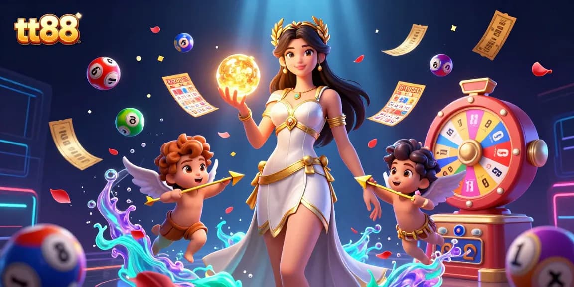 Engage with tt88’s thrilling gaming experience with vibrant casino elements and enchanting characters.