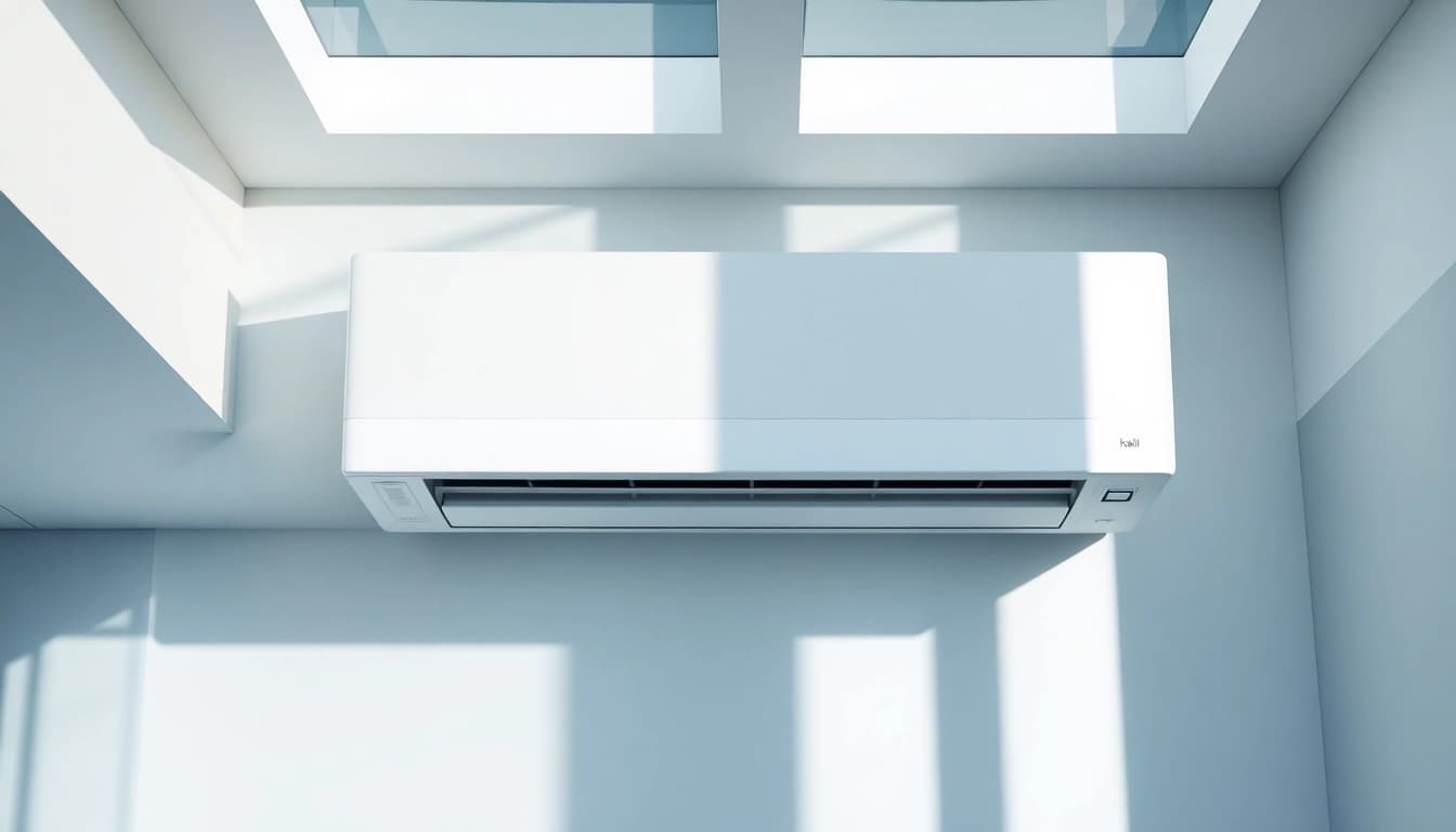 Efficient Klimaanlagen unit installed indoors, featuring modern design and optimal airflow for home comfort.