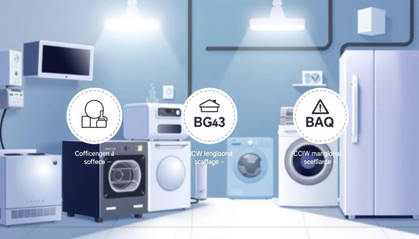 Ensure BGV A3 compliance through electric appliance inspection with safety symbols