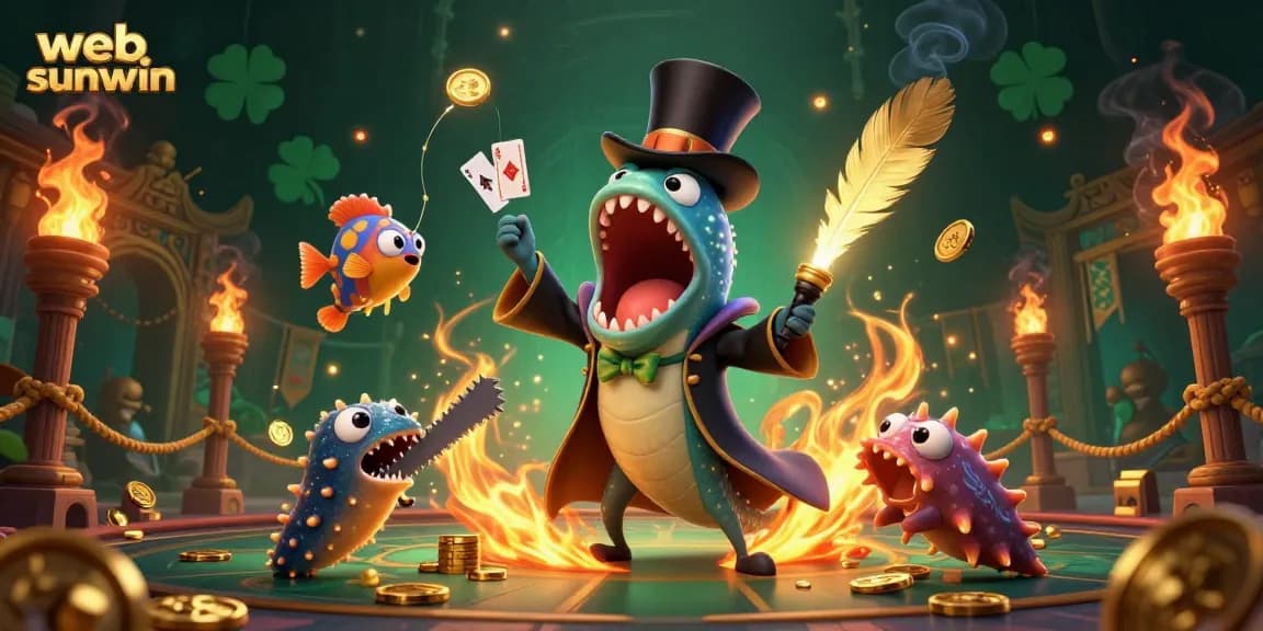 Experience the thrill of games at web sunwin with vibrant visuals, card tricks, and dazzling underwater creatures.