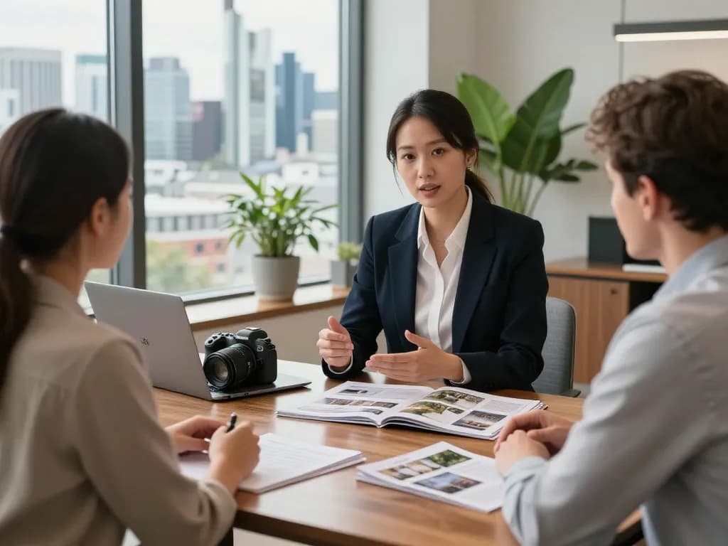 Immobilienmakler berät Kunden über den Verkauf von Immobilien, Expertise des Immobilienmaklers Frankfurt Riedberg hervorgehoben.