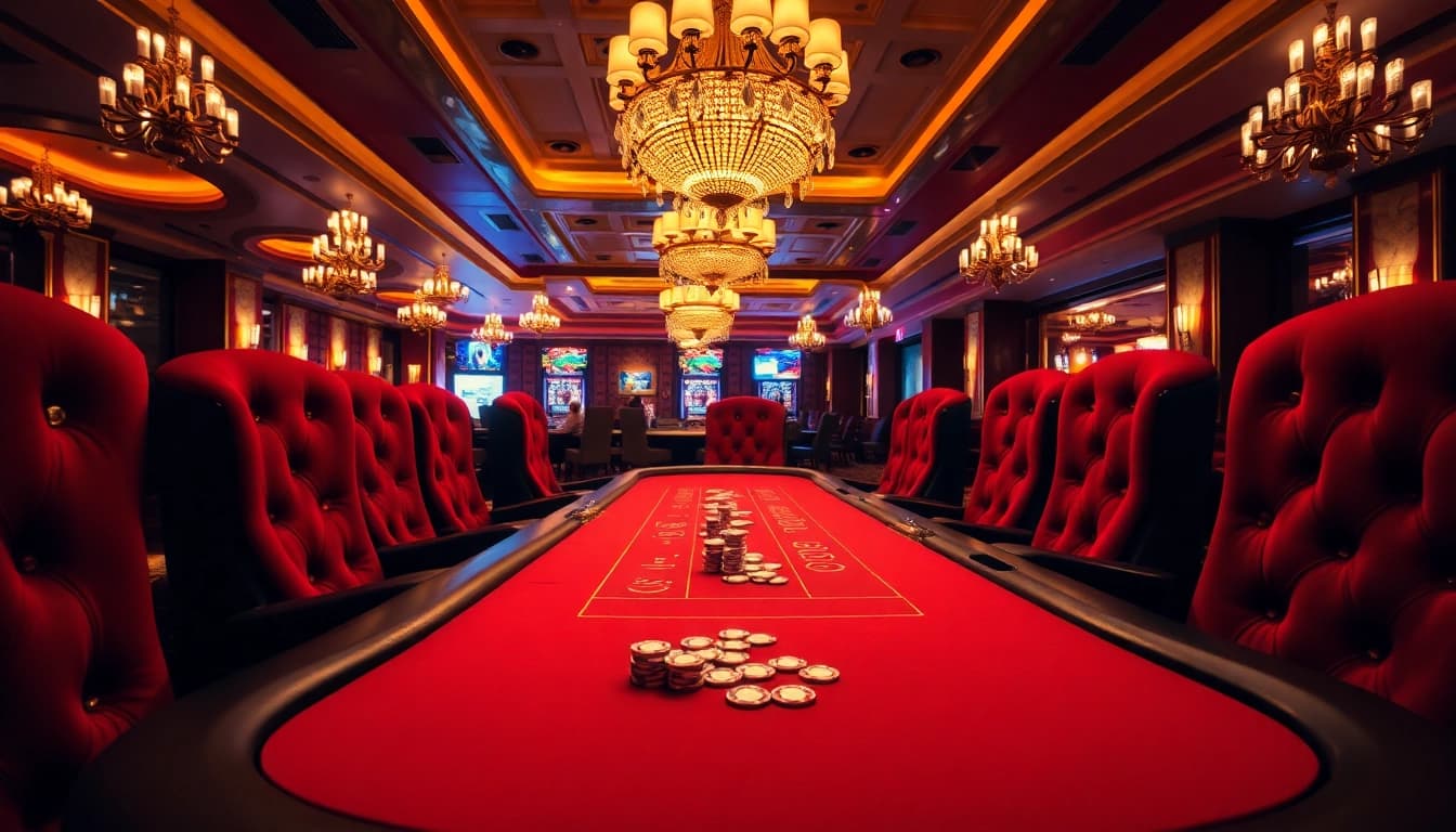 Spielen Sie Golisimo Germany, wo luxuriöse Casino-Tische und aufregende Atmosphäre zusammentreffen.
