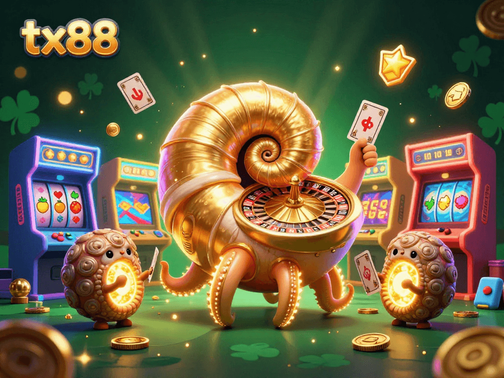 Experience the excitement of tx88 in an ultra-detailed casino scene with vibrant gaming elements.