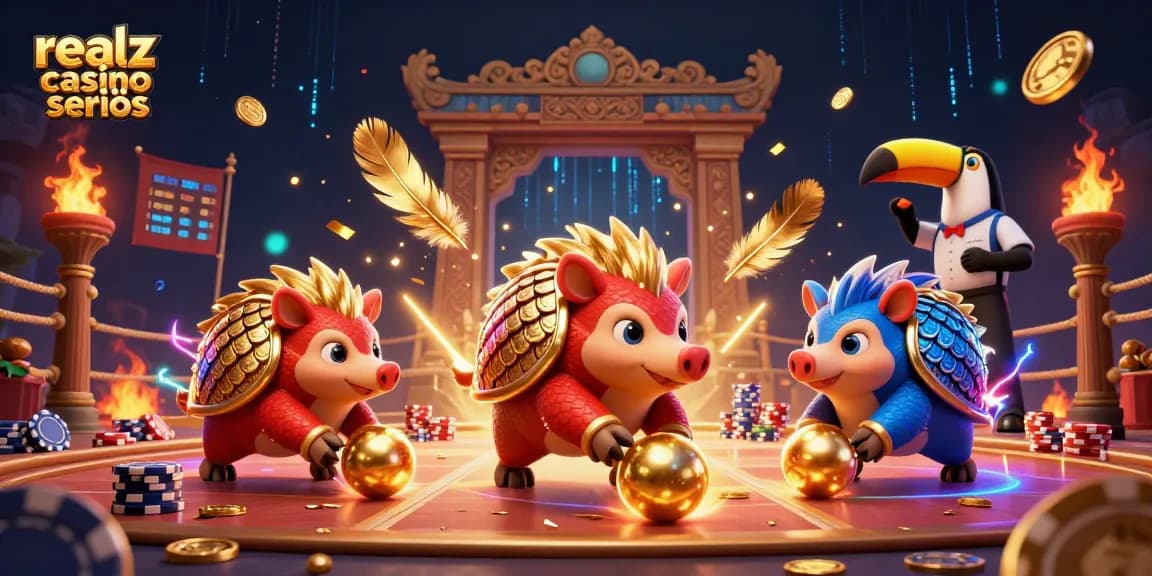 Gioca al realz casino seriös e scopri il mondo dei pangolini in un'illustrazione 3D vibrante.