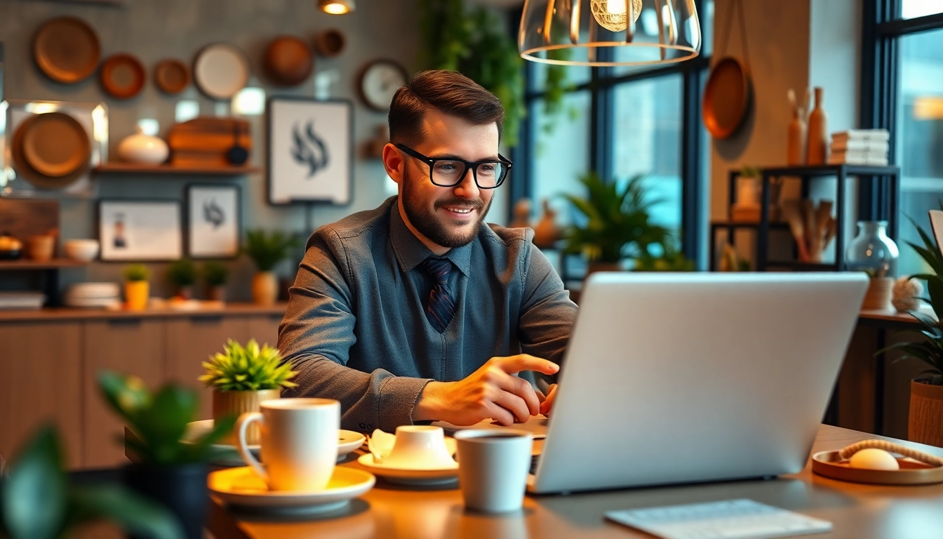 Professioneller Headhunter Gastronomie analysiert Lebensläufe in einem modernen Büro.