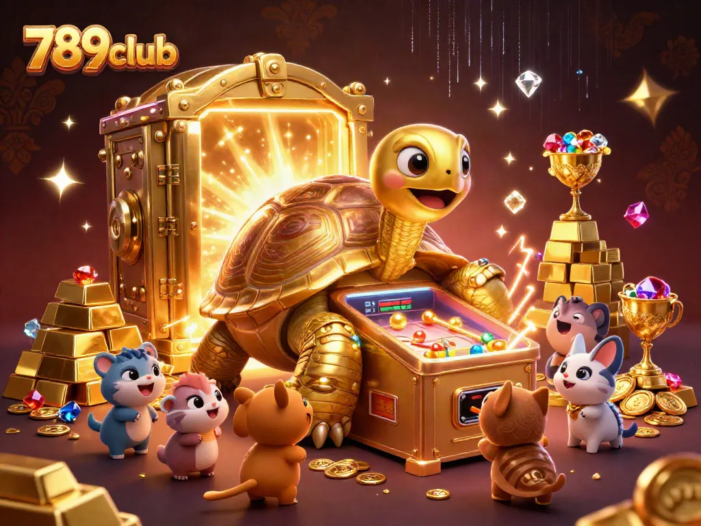 Experience thrilling gameplay at 789club with a vibrant 3D casino scene filled with excitement.