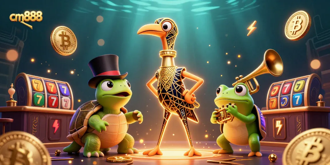 Engage with cm888 experience featuring vibrant casino scene and slot elements.