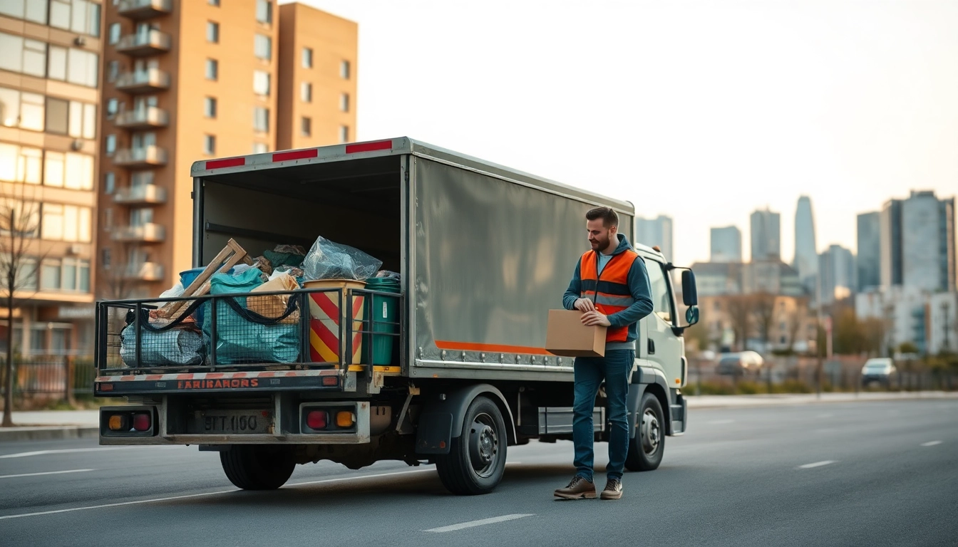 Schrottabholung durch mobile Schrotthändler in NRW, professionell und effizient durchgeführt.