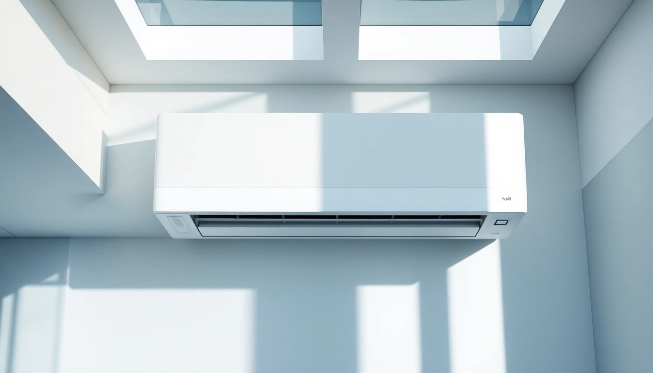 Efficient Klimaanlagen unit installed indoors, featuring modern design and optimal airflow for home comfort.