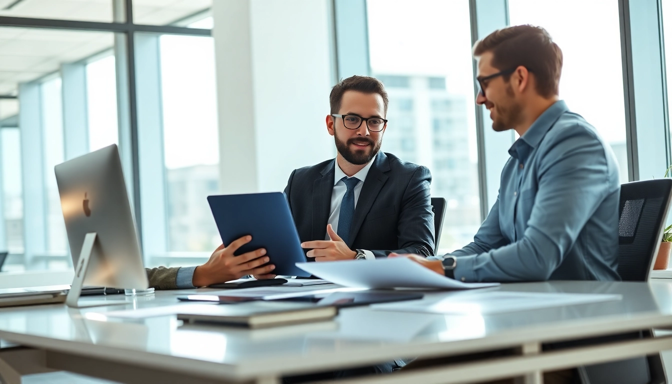 Headhunter Ingenieure analysiert Lebensläufe in einer modernen Umgebung.