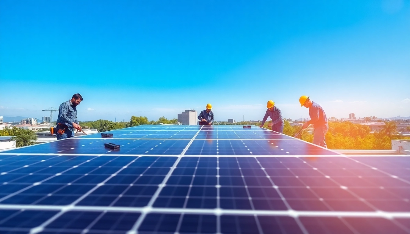 Photovoltaik Leads für effiziente Solaranlageninstallation in urbaner Umgebung.
