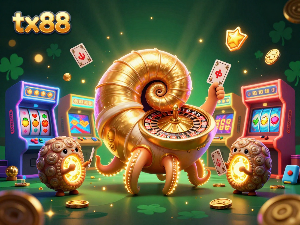 Experience the excitement of tx88 in an ultra-detailed casino scene with vibrant gaming elements.