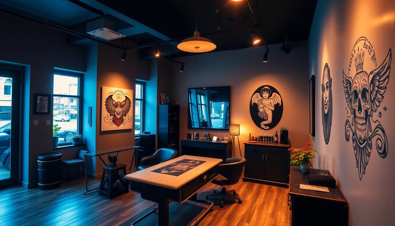 Professionelles Tattoo im Tattoo Studio München zeigt knackige Designs in einem eleganten Setting.