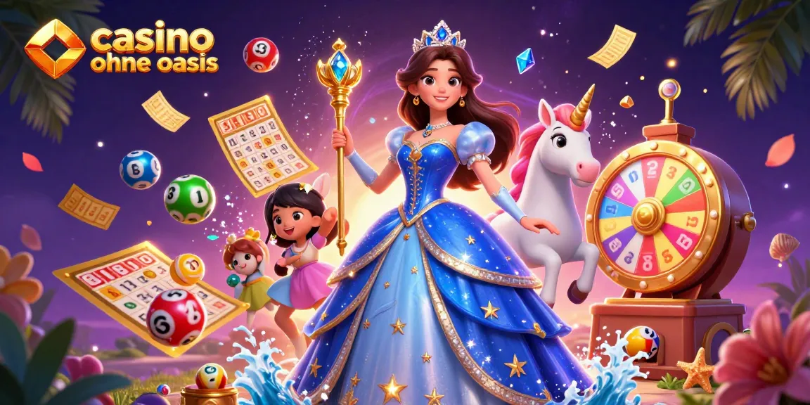 Experience excitement in a casino ohne oasis with colorful game elements and magical characters.