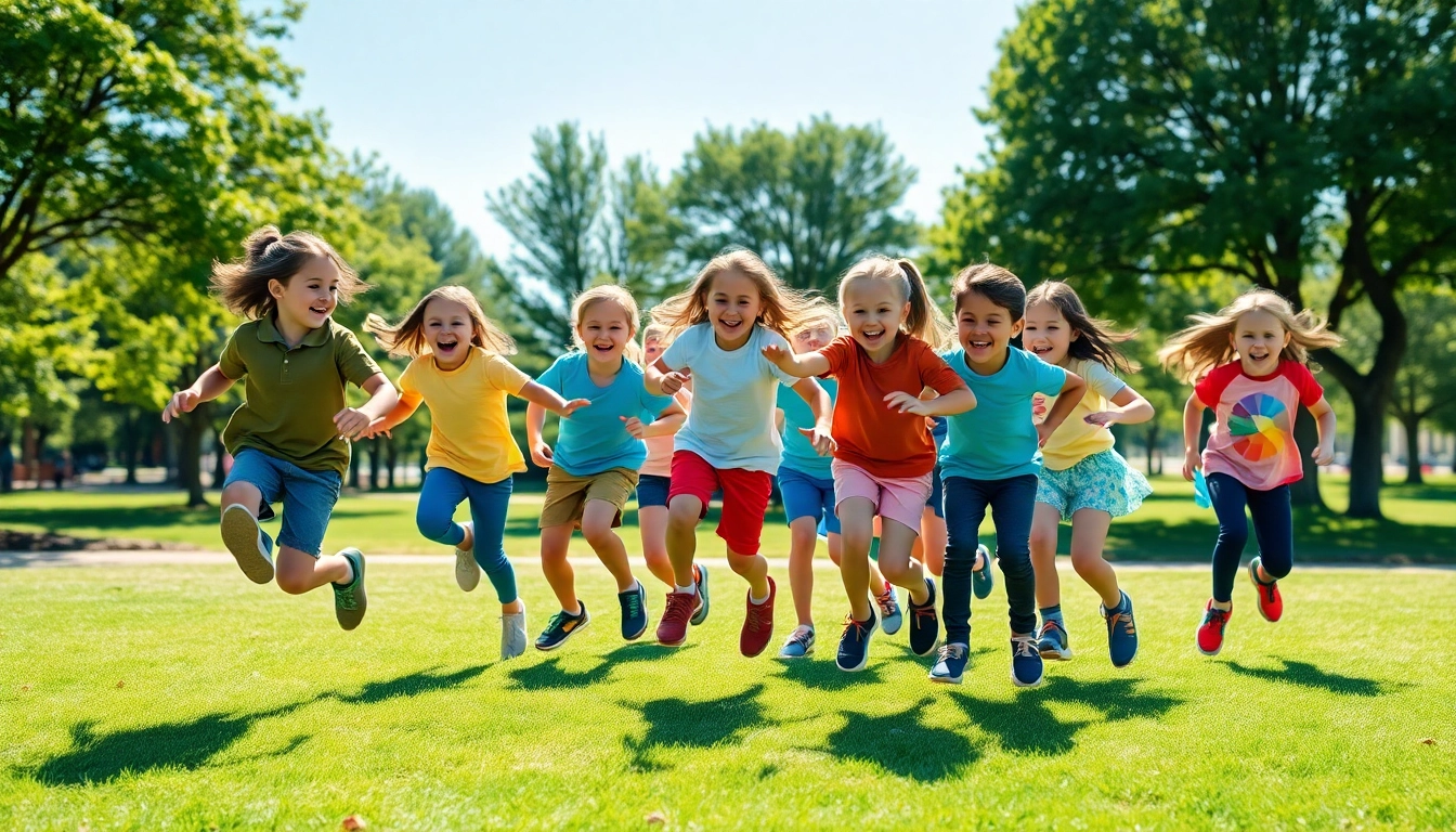 Jetzt Details ansehen – Kinder, die aktiv an Bewegungsspielen teilnehmen, Freude und Energie ausstrahlen.