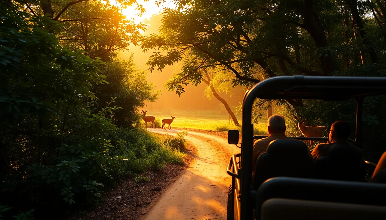 Experience thrilling wildlife safari tours in India featuring a Bengal tiger in a lush green environment, showcasing the natural beauty and adventure of Indian jungles.