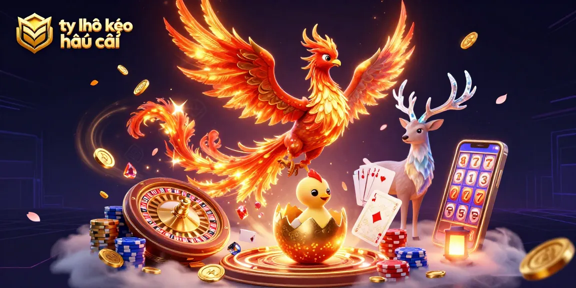 Engage with tỷ lệ kèo nhà cái through thrilling 3D illustration showcasing dynamic casino elements.