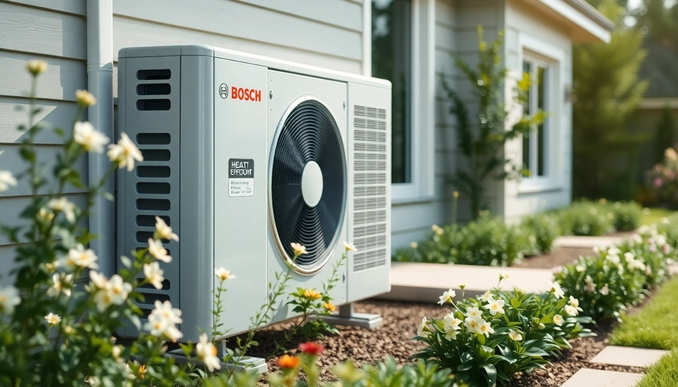 Erfahren Sie, wie eine wärmepumpe bosch effizient in einem modernen Zuhause installiert wird.