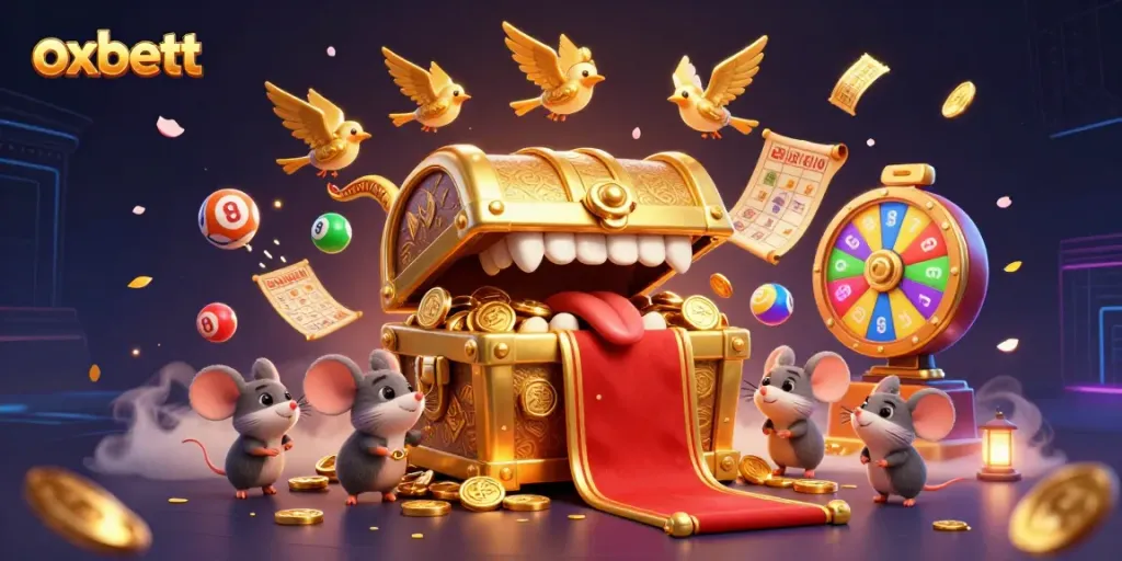 Experience the excitement with oxbett's interactive lottery scene, vibrant and engaging.