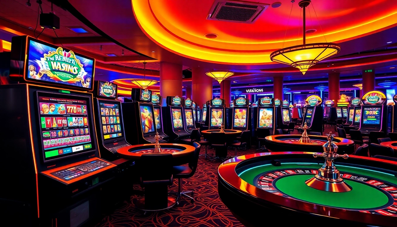 Experience the thrill of a free online casino with exciting virtual games and vibrant casino aesthetics.