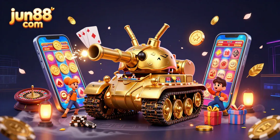 Experience the excitement at jun88 com with a vibrant miniature casino inside a golden beetle tank.