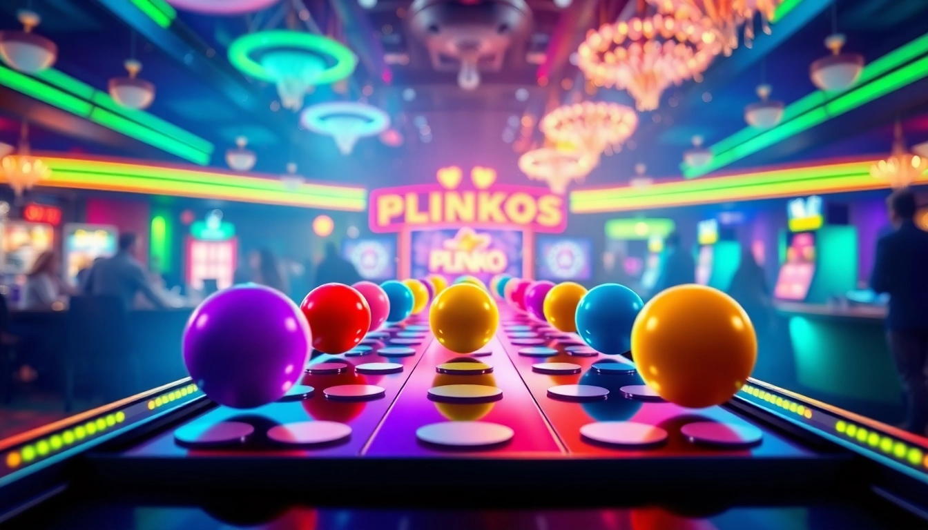 Experience the thrill of Plinko casino game with vibrant colors and dynamic elements.