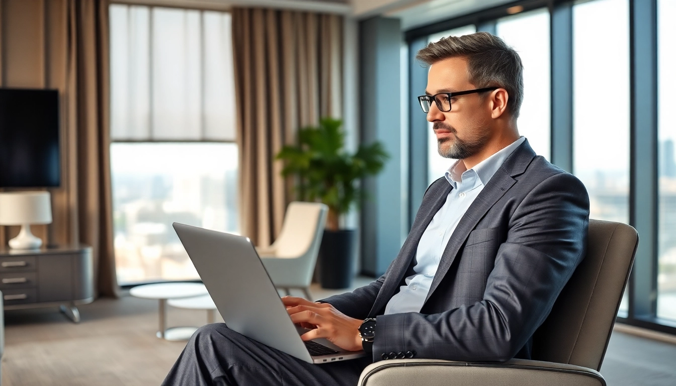 Headhunter in einem modernen Büro, konzentriert in einem Interviewgespräch.