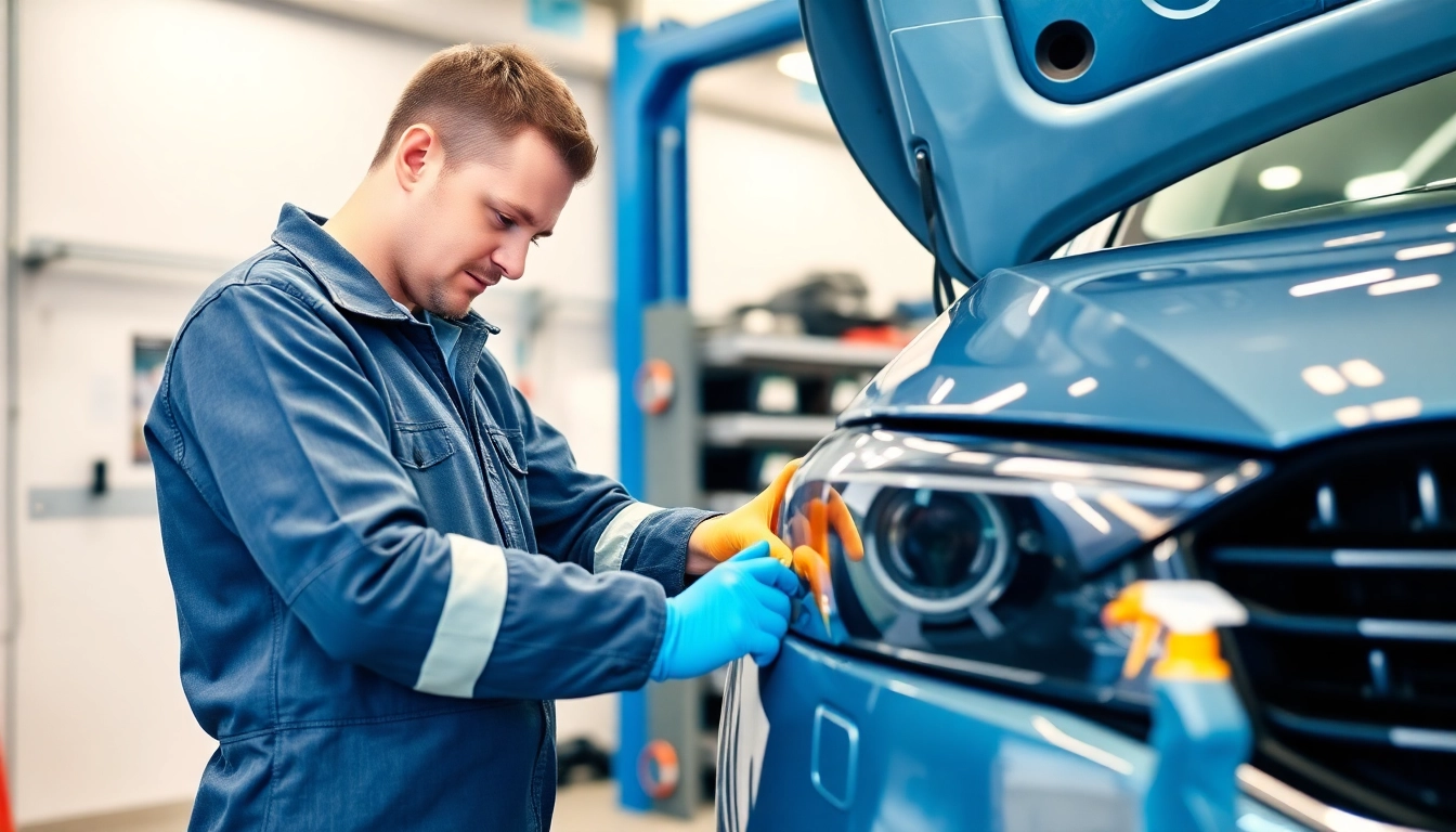 Professionelle Leasingaufbereitung München: Mechaniker bereitet Leasingfahrzeug auf, um optimale Übergabe zu gewährleisten.