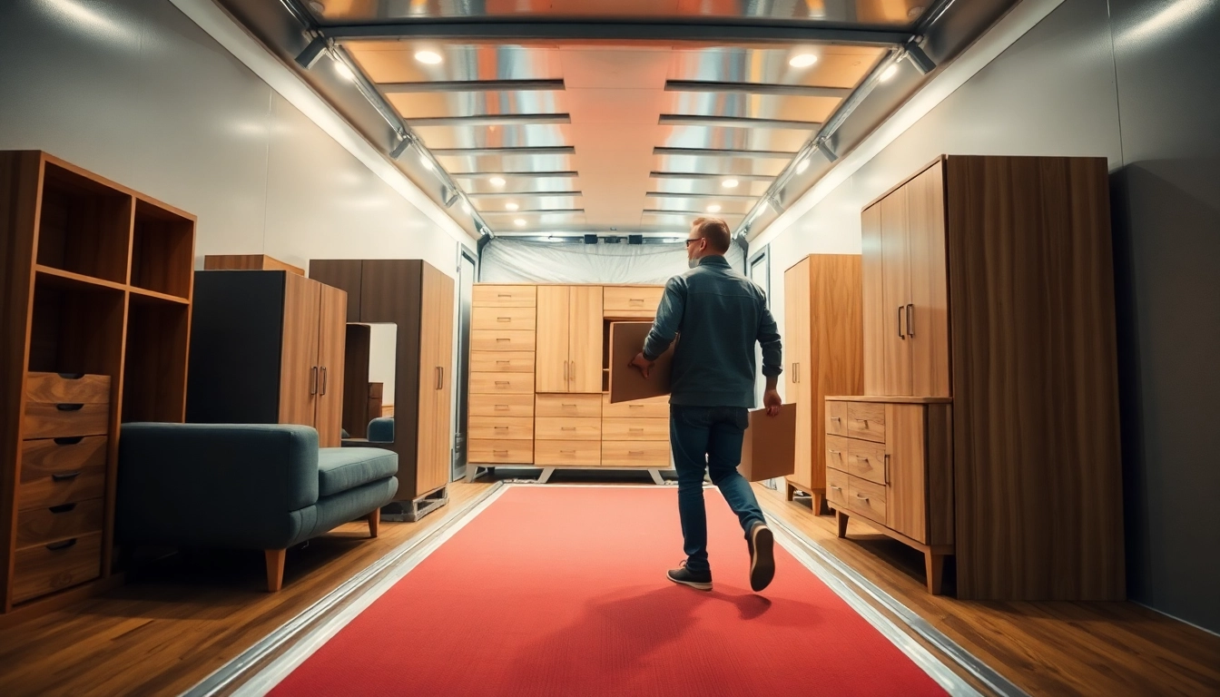 Umzugsunternehmen Leverkusen transportiert Möbel professionell während eines Umzugs.