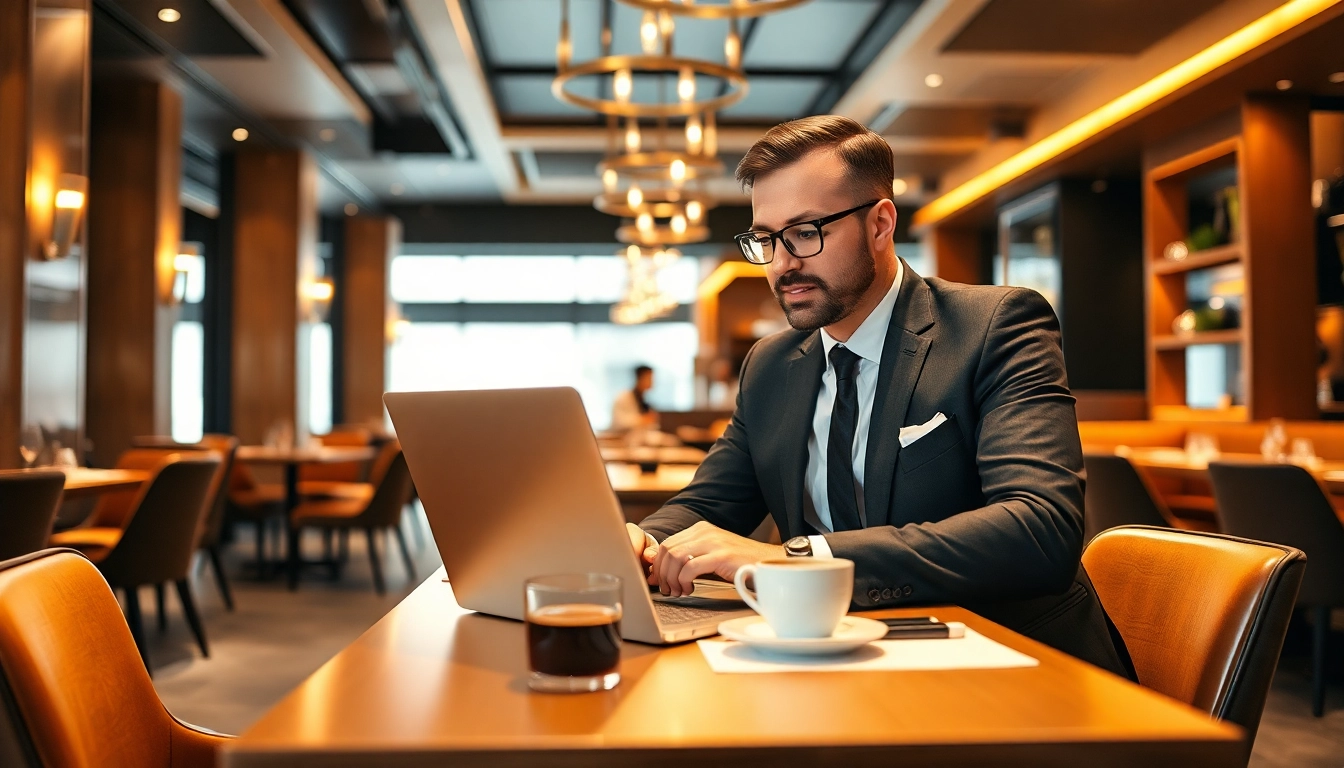 Headhunter Gastronomie im eleganten Restaurant-Setting, professionell und einladend.