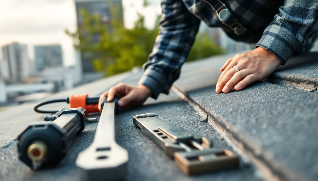 Zweitmeinung Flachdachsanierung durch einen Fachmann bei der Überprüfung eines Flachdachs.