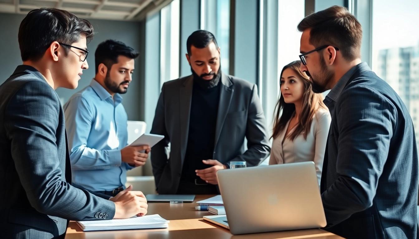 Headhunter IT connecting tech professionals in a modern office environment.