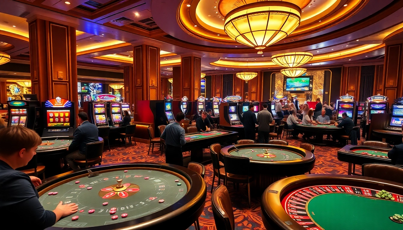 Experience the thrill of gaming at SC88 casino with vibrant tables and engaged players.