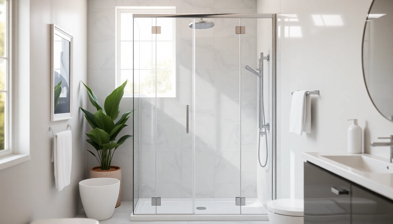 Duschkabine 80x80 in modernem Badezimmer mit eleganten Details.